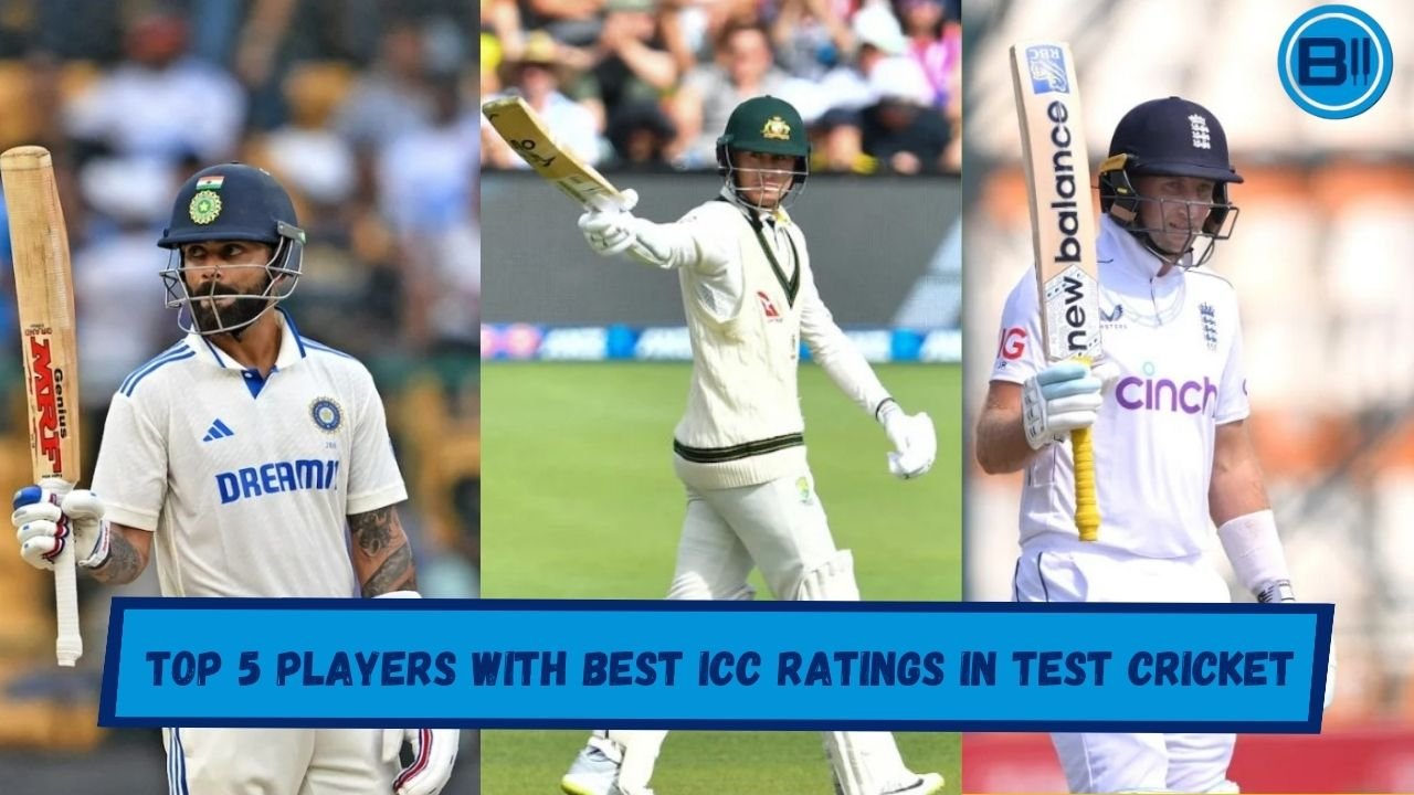 Top 5 Players with Best ICC Ratings in Test Cricket