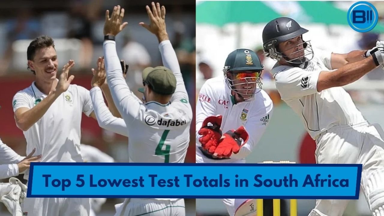 Top 5 Lowest Test Totals in South Africa