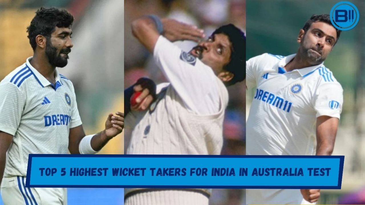 Top 5 Highest Wicket Takers for India in Australia Test