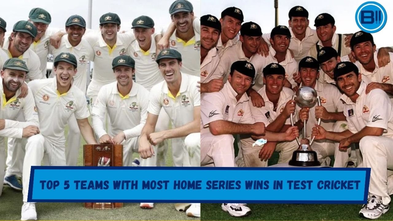 Top 5 Teams with Most Home Series Wins in Test Cricket