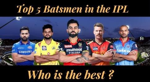 TOP 5 BATSMAN IN IPL HISTORY