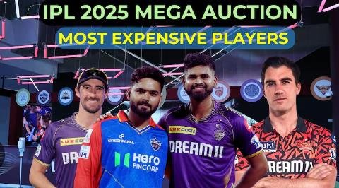 top 5 most expensive platers in IPL 2025