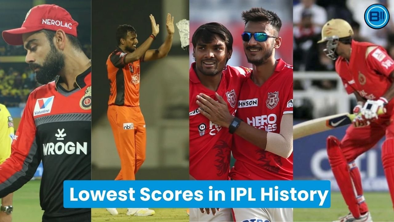 Top 10 Teams with Lowest Scores in IPL History